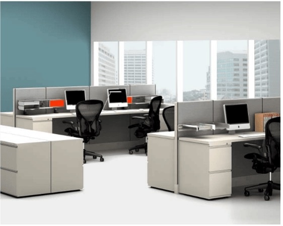 modern office cubicles